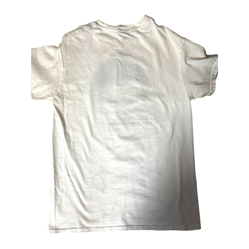 Freddie Mercury Queen Stashe Tee Shirt Small White Black Autograph Print 80s 90s - Picture 5 of 8